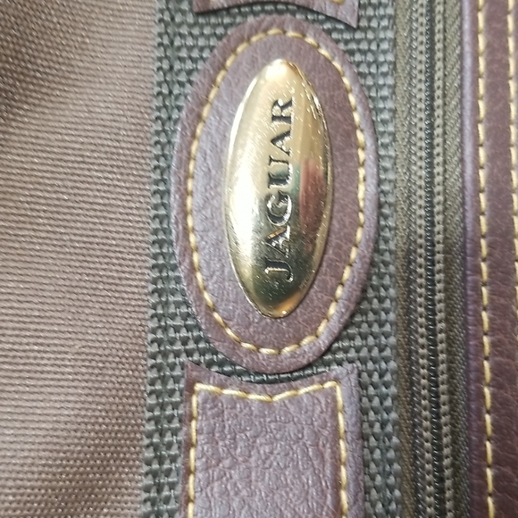 VINTAGE Brown Canvas Carry-on Travel Luggage Bag - Picture 2 of 15